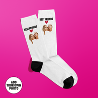 Best Friend Cute Photo Socks